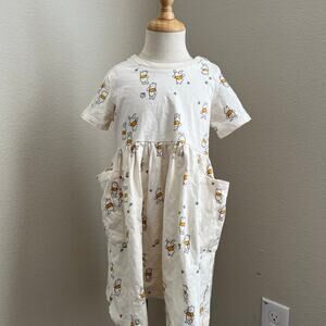 Hanna Andersson Disney Winnie the Pooh Short-sleeved Dress - 100/4Y